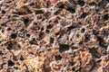 Abstract close up weathered rock texture