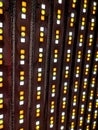 An abstract closeup of a RBG LED panel for lighting. Royalty Free Stock Photo