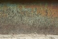 Abstract Closeup Of The Side of a Rusty Metal Drum Texture Royalty Free Stock Photo