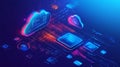 Abstract Cloud Computing Network Royalty Free Stock Photo