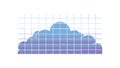 Abstract Cloud Icon for Data Storage and Computing, vector design Generative AI Royalty Free Stock Photo