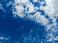 Abstract cloud patterns in clean day beautiful sky background Royalty Free Stock Photo