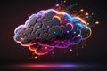Abstract cloud storage computing, advanced artificial intelligence technology. Generative Ai
