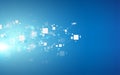 Abstract cloud telecommunications networking technology concept background