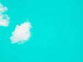 Abstract clouds on cyan pastel sky background