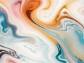 Abstract Clouds in Translucent Colors Create a Modern Patterned Marble Texture.