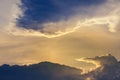 Abstract cloudy in sunset time Royalty Free Stock Photo