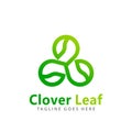Abstract Clover Nature Leaf Logos Design Vector Illustration Template