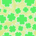 Abstract clover seamless background Royalty Free Stock Photo