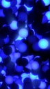 Abstract cluster of glowing blue spheres with smooth lighting and futuristic visual depth Royalty Free Stock Photo