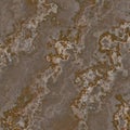 Abstract coffee brown grey marble background with golden rusty vanes and stains