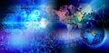 Abstract cogs technology background Hi-tech communication concept innovation background.vector digital global technology concept. Royalty Free Stock Photo