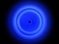 An abstract cold blue vortex of a black hole or a fire tornado Royalty Free Stock Photo