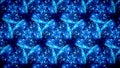 Abstract cold cool frozen blue pattern wallpaper.