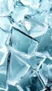 Abstract Cold and Crisp Ice Cubes with Subtle Blue Overlays Creating a Winter-Themed Background Royalty Free Stock Photo
