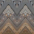 abstract collage design of an image of wood strips in brown colors, background and texture