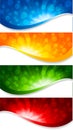 Abstract collection of banners