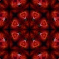 Abstract color background, art, beauty, illustration. Fiery red flower mandala