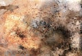 Abstract color Backgrounds, painting collage with spots, rust structure and desert crackle Royalty Free Stock Photo