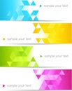 Abstract color banner