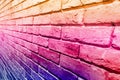 Abstract color brick wall background. Royalty Free Stock Photo