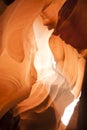 Abstract Color:Canyon Light Ray Illumination Royalty Free Stock Photo