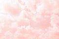 Abstract color of clouds and sky on pink in sunshine for texture background Royalty Free Stock Photo