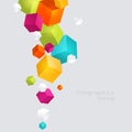 Abstract color cubes Royalty Free Stock Photo