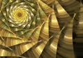 Abstract fractal background, texture, bokeh, fractal spiral Royalty Free Stock Photo