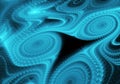 Abstract fractal background, texture, bokeh, fractal spiral Royalty Free Stock Photo
