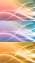 Abstract color flow background set Royalty Free Stock Photo