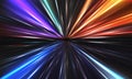 Abstract color light speed zoom fast night background vector Royalty Free Stock Photo