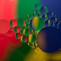 Abstract color oil drops Royalty Free Stock Photo