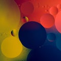 Abstract color oil drops Royalty Free Stock Photo