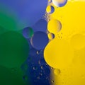 Abstract color oil drops Royalty Free Stock Photo