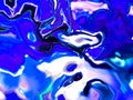 abstract color oil paint on water fluid background mable style blue oil color with retro vintage filter, suitable for banner, Royalty Free Stock Photo