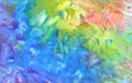 Abstract color oil pastel blot horizontal painting background