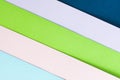 Abstract color papers geometry flat lay Royalty Free Stock Photo