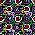 Abstract color pattern in graffiti style. Quality illustration for your design