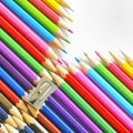 Abstract color pencils Royalty Free Stock Photo