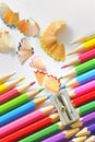 Abstract color pencils Royalty Free Stock Photo