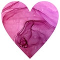 Abstract color pink  love heart with waves Royalty Free Stock Photo