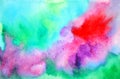 Abstract color power spiritual art watercolor painting illustration hand drawing design background Royalty Free Stock Photo