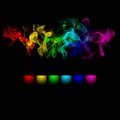 Abstract color smoke design Royalty Free Stock Photo