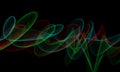 Abstract Red Green color smoke.Smoke art.Abstract smoke.Puff of smoke on black.Vector smoke.Fire wave with smoke. Royalty Free Stock Photo