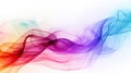 Abstract color smoke on white background Royalty Free Stock Photo