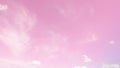 Abstract color of soft pinky sky in sunny day, birds feather or angel wings shape clouds in clear sky daylight. skyscap background