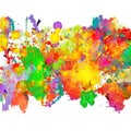 Abstract color splash background illustration