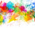 Abstract color splash background illustration