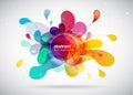 Abstract color splash background Royalty Free Stock Photo